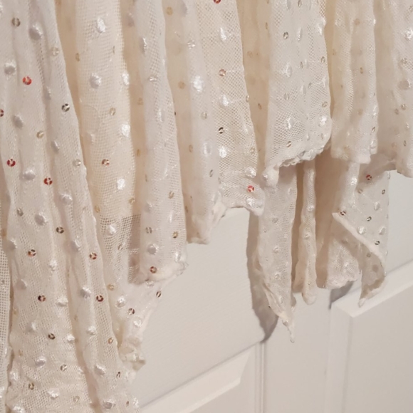 Anthropologie angelic sequined cream frock - Picture 4 of 8